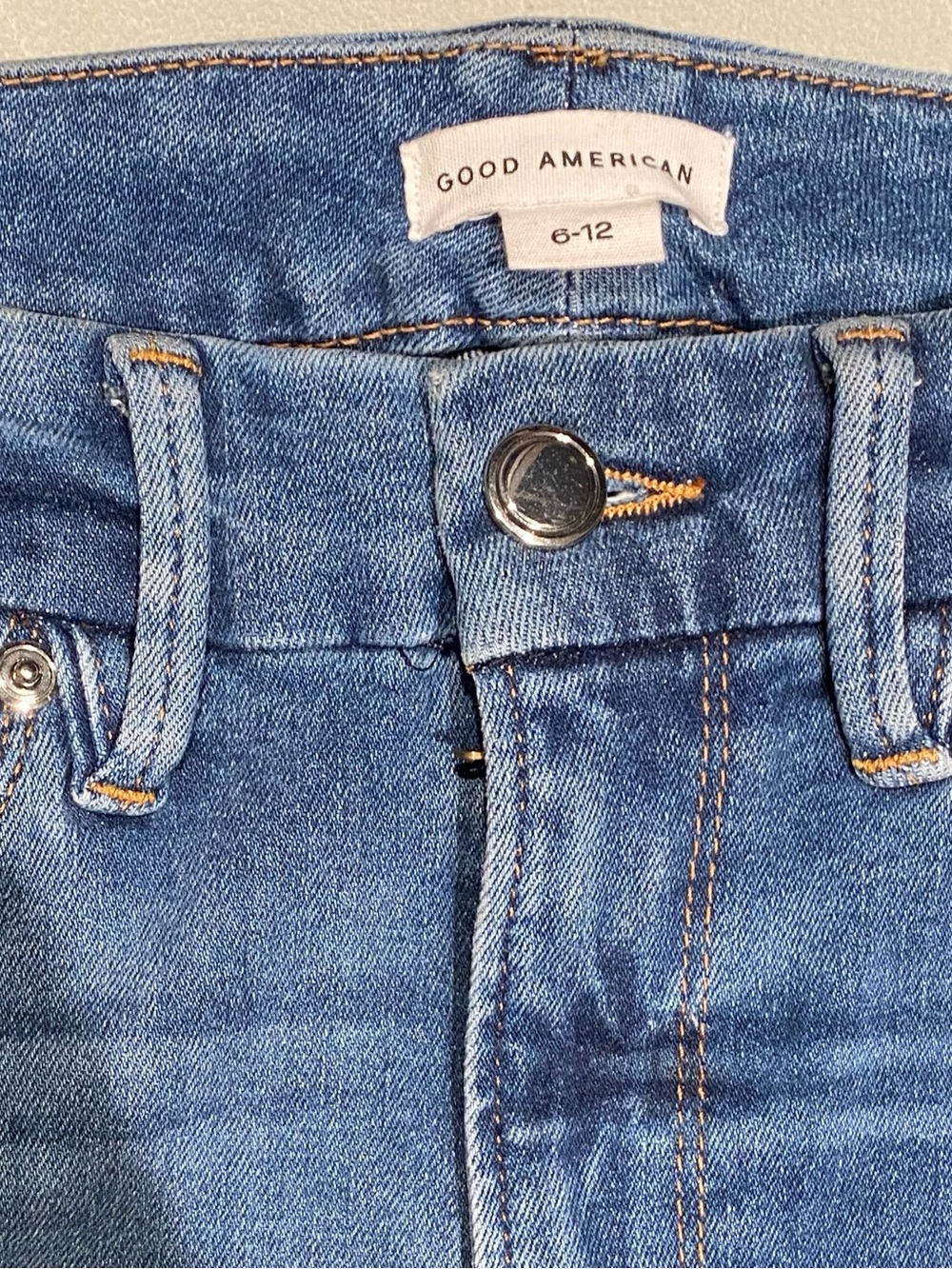 Good American Always Fits Good Legs Crop Indigo384 Jeans, Size 6-12 - Picture 9 of 9